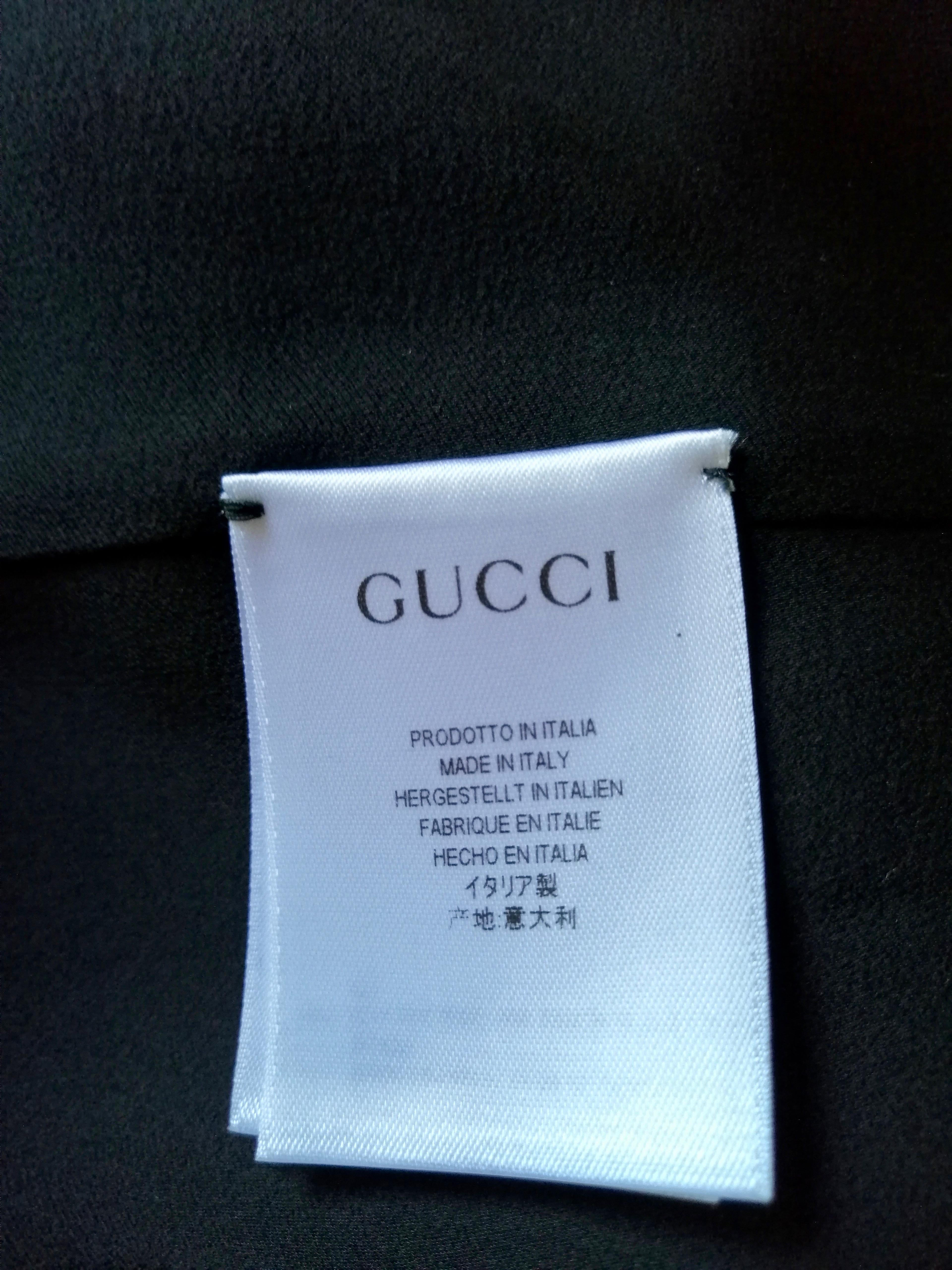 GUCCI black flora dress For Sale 9