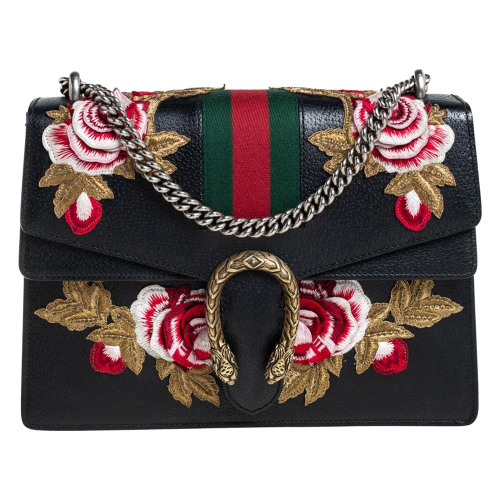 Gucci Dionysus Floral Blooms Leather Shoulder Bag