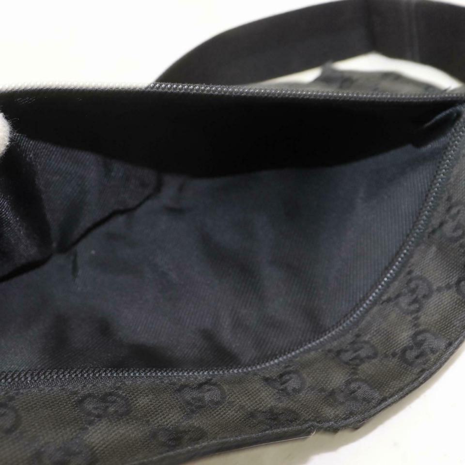 Gucci Black GG Belt Bag Fanny Pack Waist Pouch 859803 For Sale 4