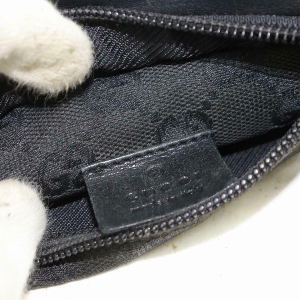 Gucci Black GG Belt Bag Fanny Pack Waist Pouch 859803 For Sale 5