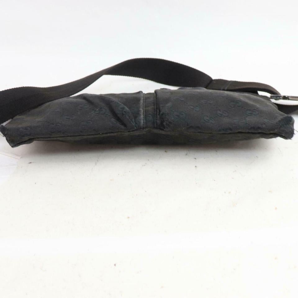 Women's Gucci Black GG Belt Bag Fanny Pack Waist Pouch 859803 For Sale