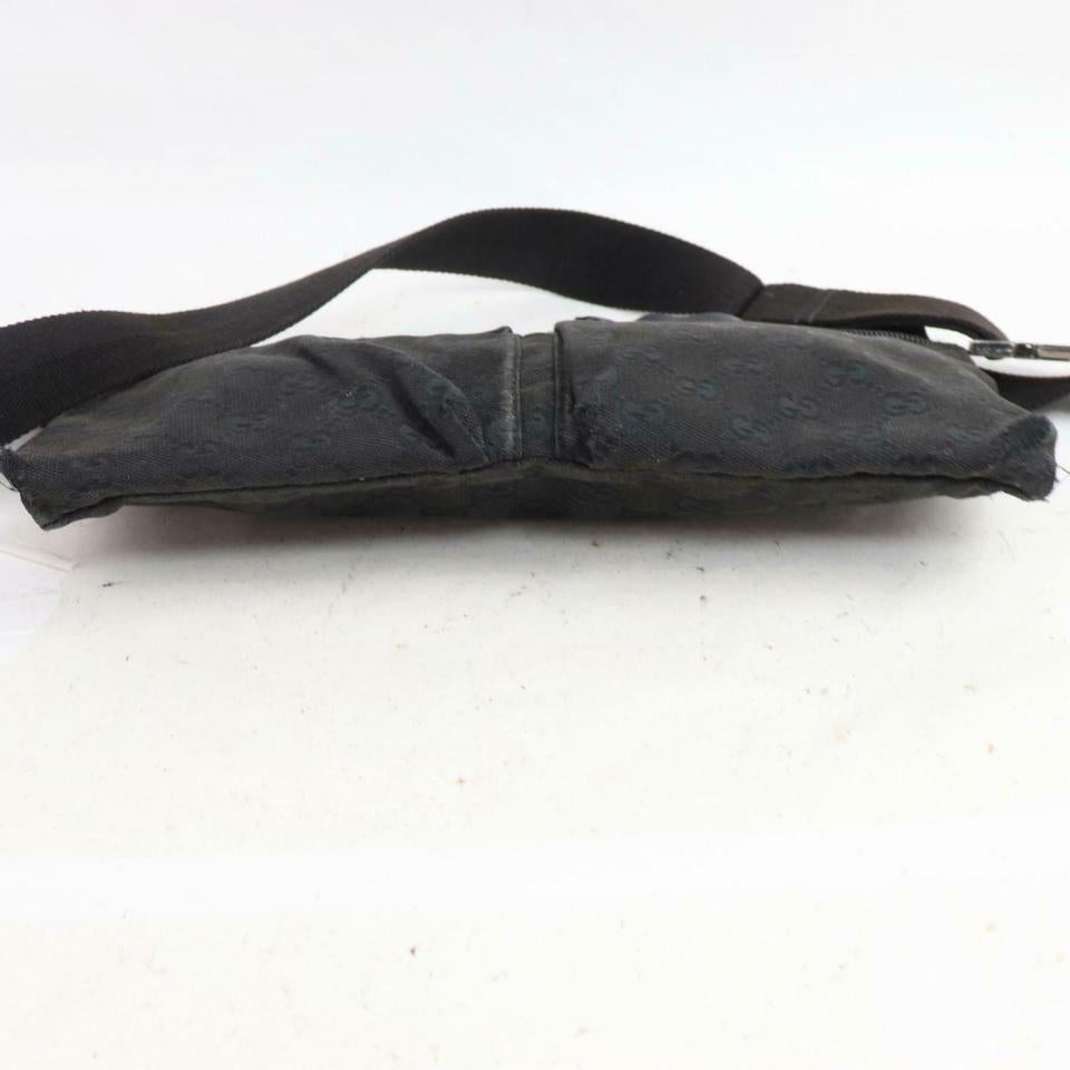 Women's Gucci Black GG Belt Bag Fanny Pack Waist Pouch 859803