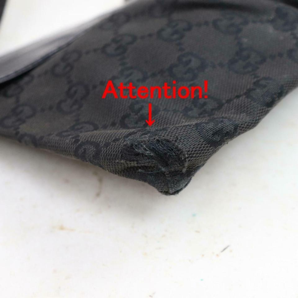 Gucci Black GG Belt Bag Fanny Pack Waist Pouch 859803 For Sale 2