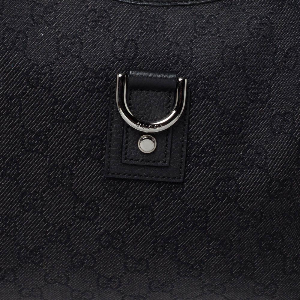 Gucci Black GG Canvas Abbey D-Ring Hobo 7