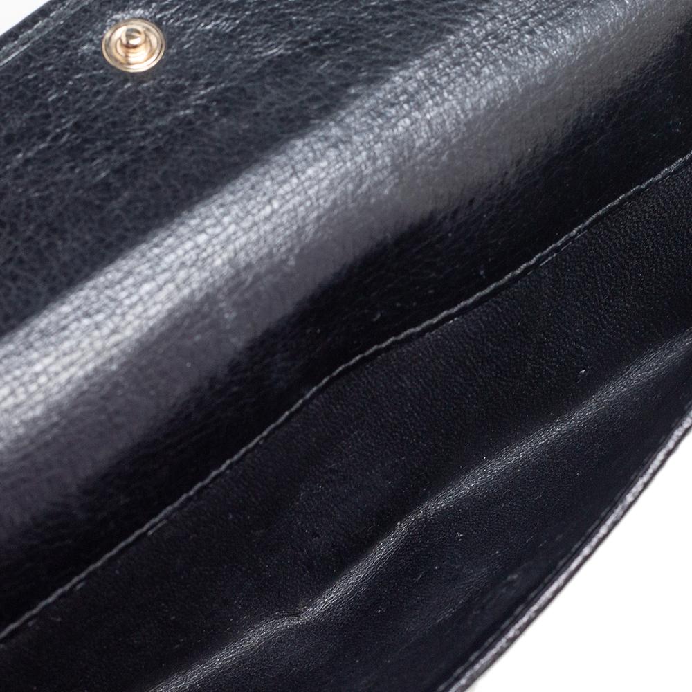 Gucci Black GG Canvas and Leather Continental Wallet 6
