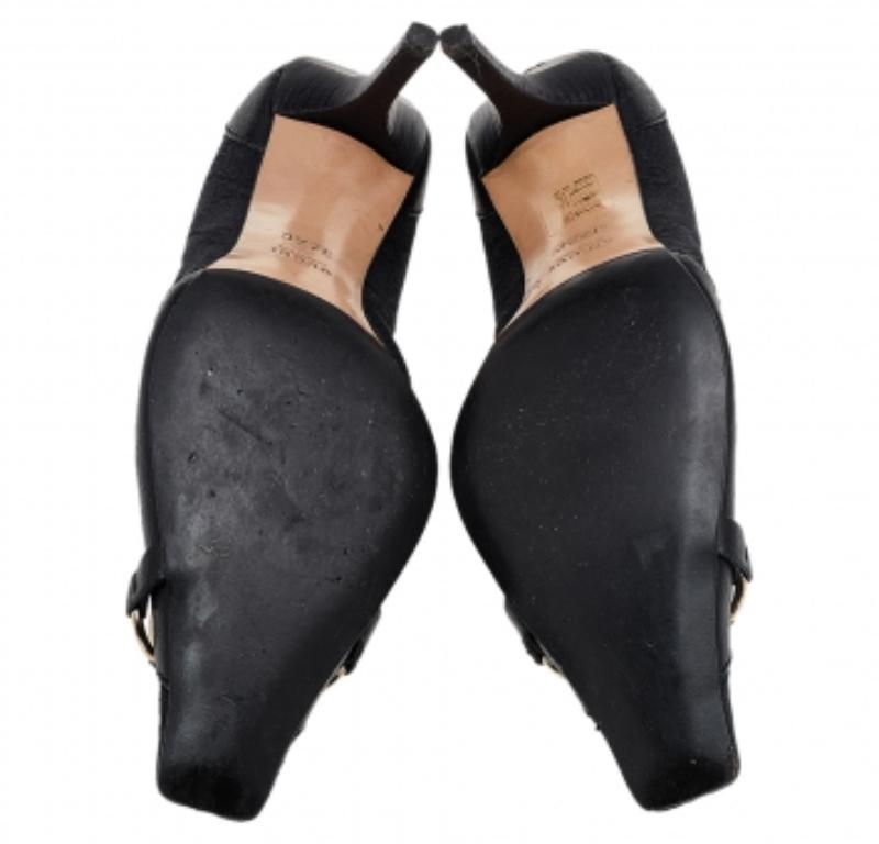 Escarpins en toile et cuir GG de Gucci Taille 37.5 en vente 3