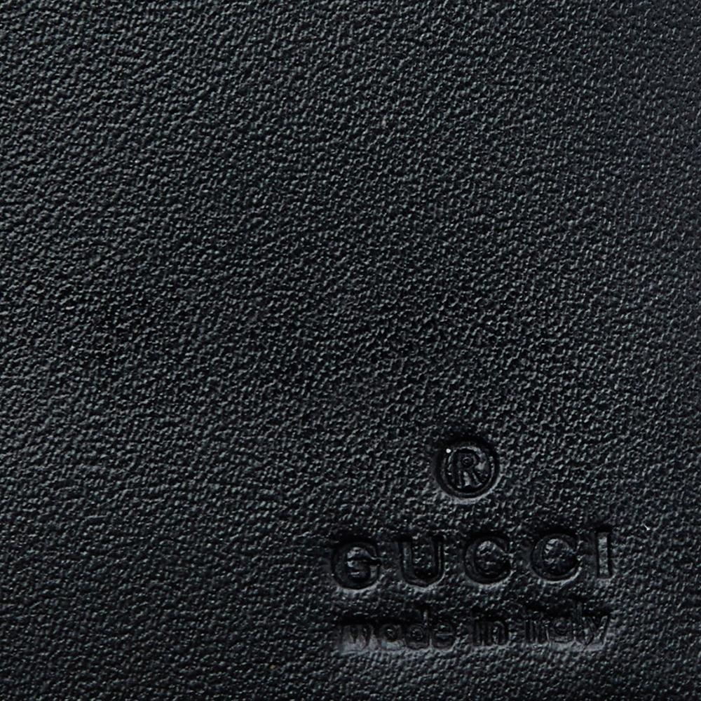 Women's Gucci Black GG Canvas And Leather Jackie Long Wallet