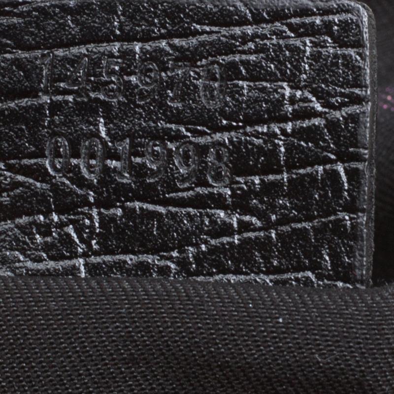 Gucci Black GG Canvas and Leather Jolicoeur Web Pochette 8