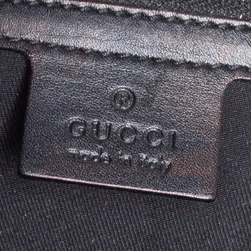 Gucci Black GG Canvas and Leather Large Dialux Queen Tote 2