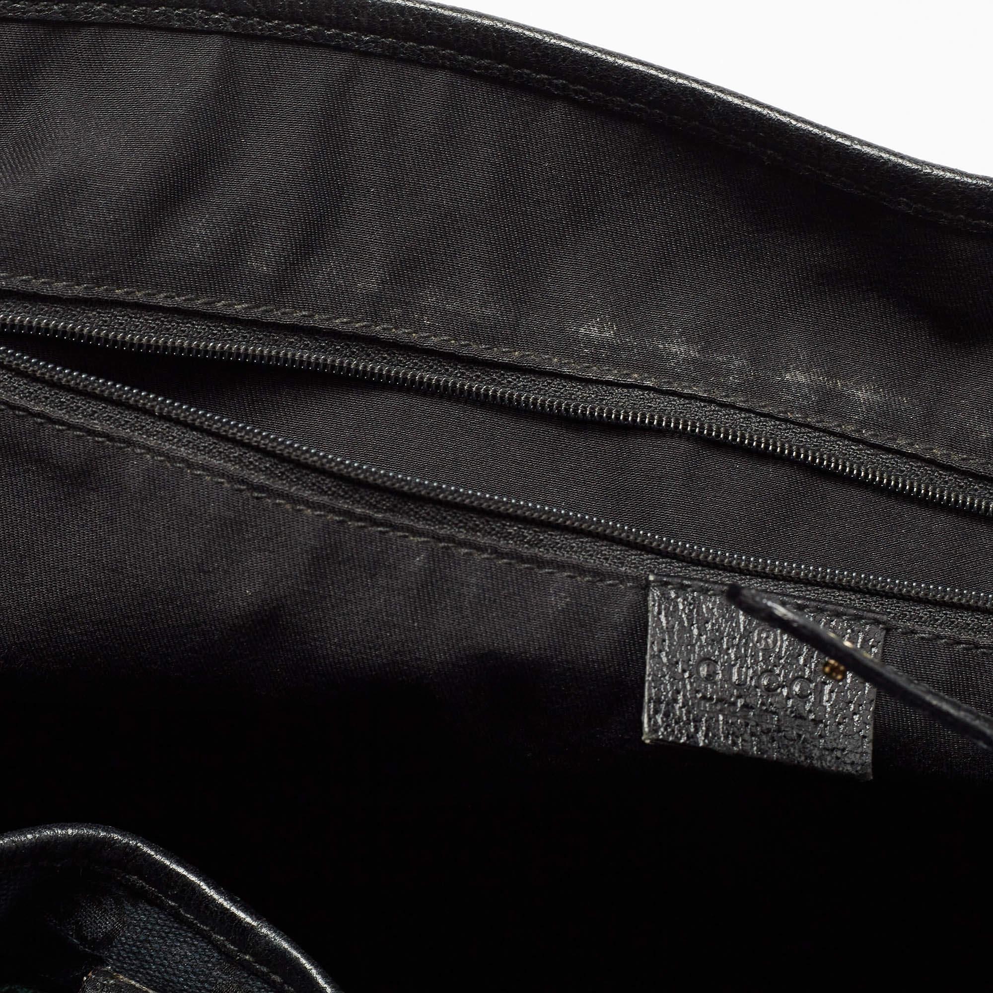 Gucci Black GG Canvas and Leather Large Princy Tote 6