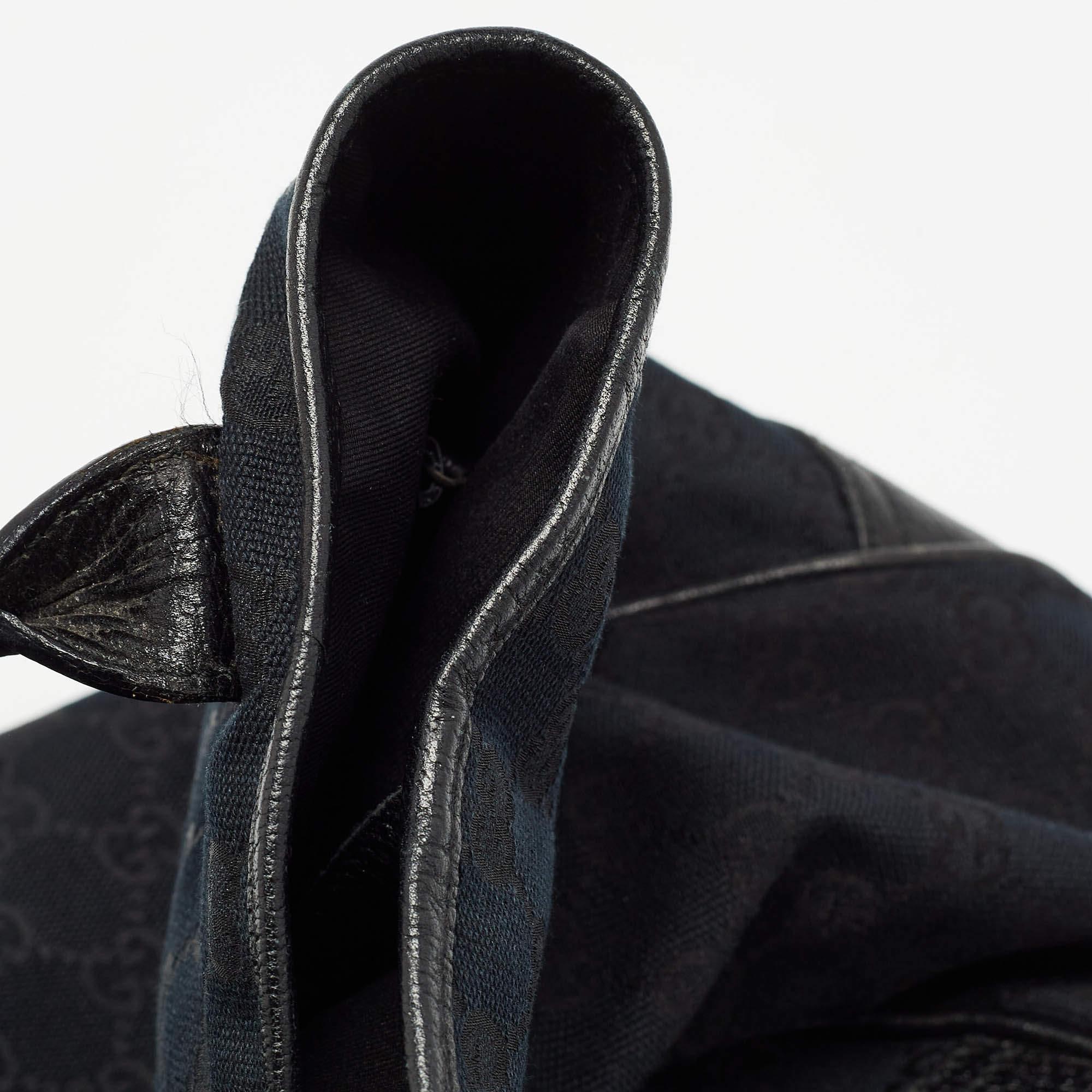 Gucci Black GG Canvas and Leather Large Princy Tote 5