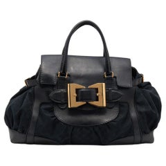 Gucci Vintage - Coated Canvas Travel Bag - Black - Leather Handbag - Luxury  High Quality - Avvenice
