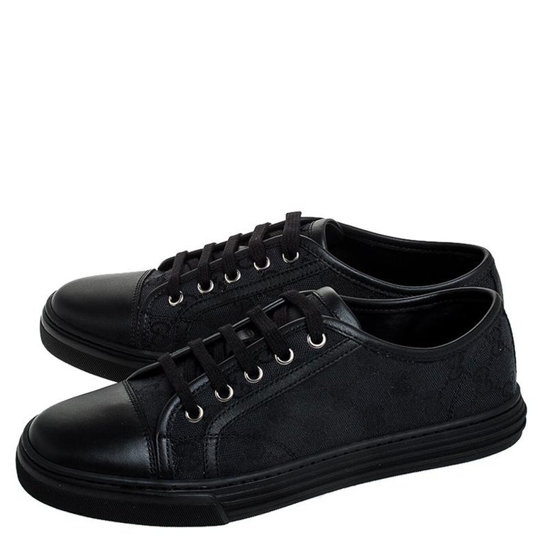 black gucci low tops