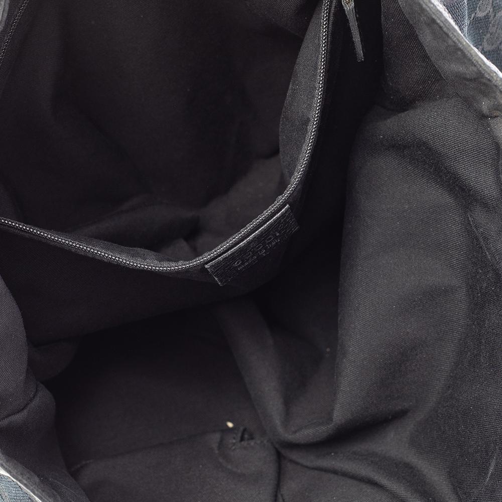 Gucci Tote piccola Abbey in tela e pelle GG nera 6