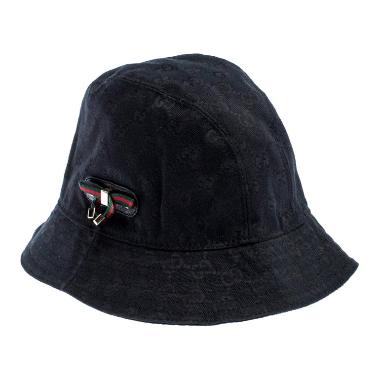 black gucci bucket hat