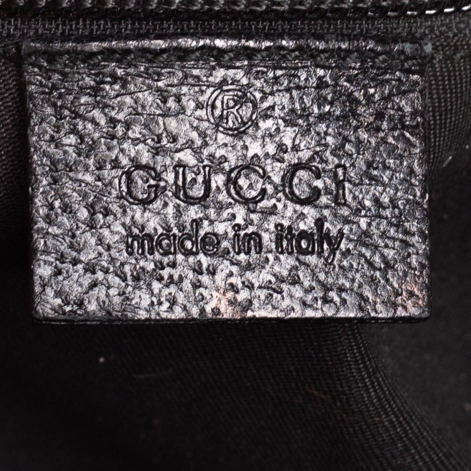 Women's Gucci Black GG Canvas Flap Messenger Bag