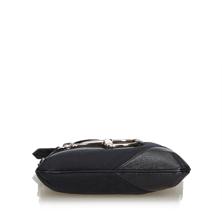 gucci canvas crossbody bag black