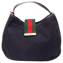 Gucci Black GG Canvas New Ladies Web Hobo bag Gucci Black GG Canvas New Ladies Web Hobo bag