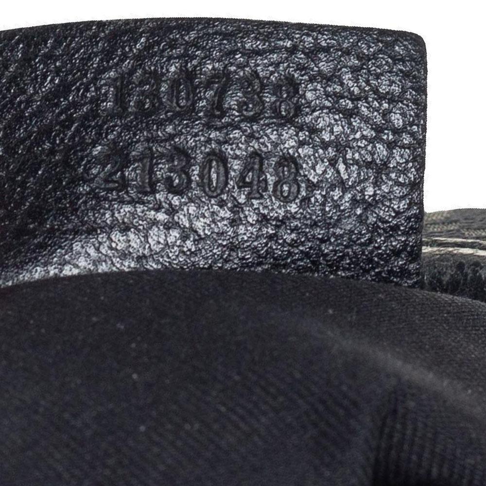 Gucci Black GG Canvas Small Abbey D Ring Hobo 7