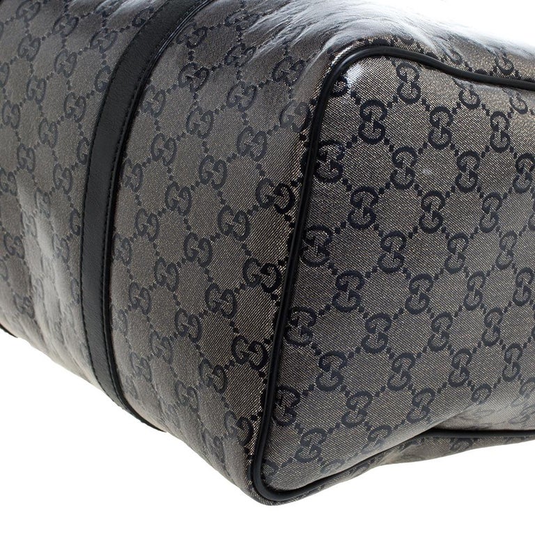 GG Crystal Medium Tote Bag in Black - Gucci