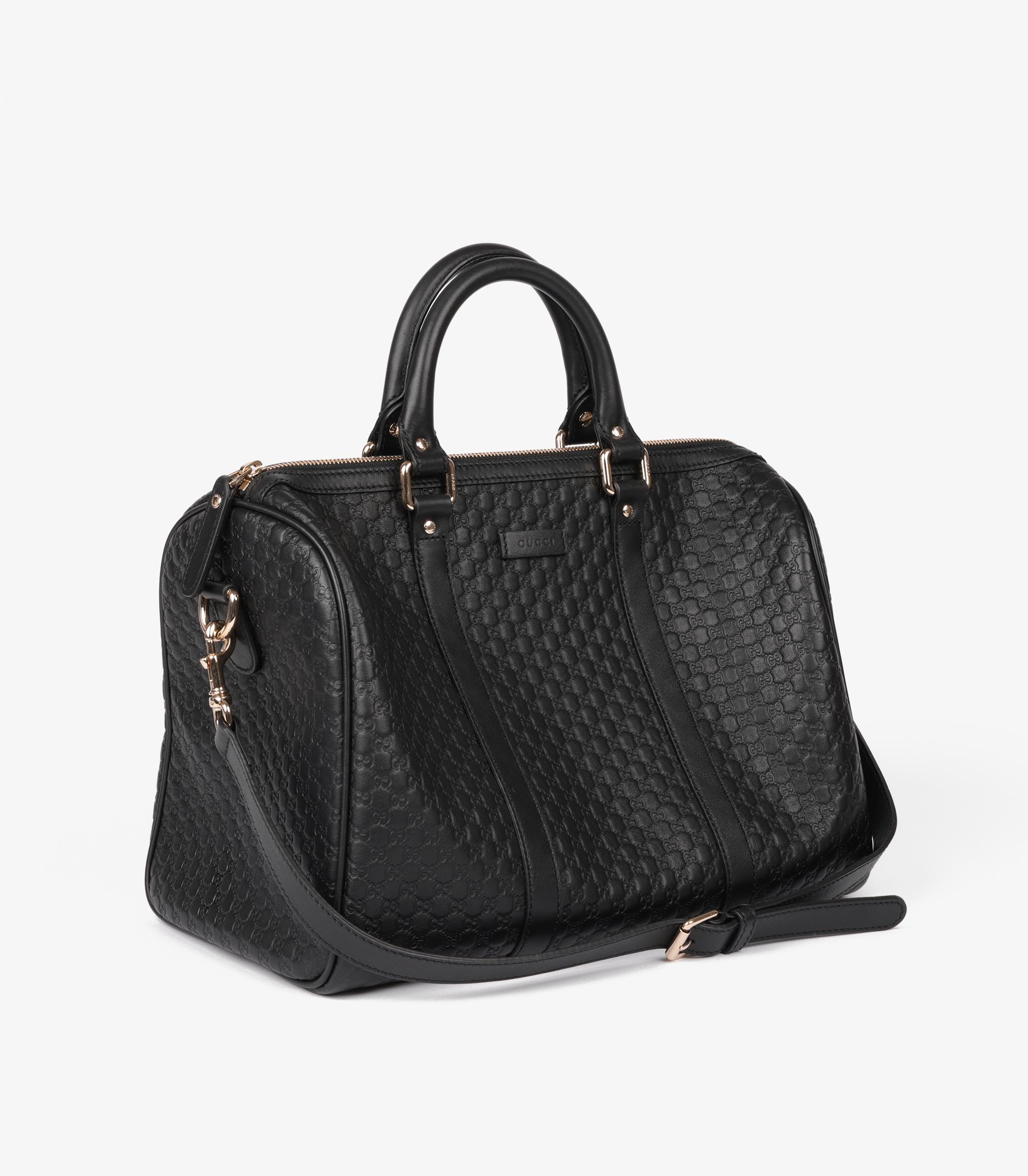 Gucci Black GG Embossed Microguccissima Calfskin Leather & Smooth Calfskin Leather Medium Boston Bag 

Product Details
Xupes Ref: CB1268
Brand: Gucci
Model: Medium Boston
Type: Tote, Shoulder
Serial Number: 449646 525040
Accompanied By: Gucci Dust