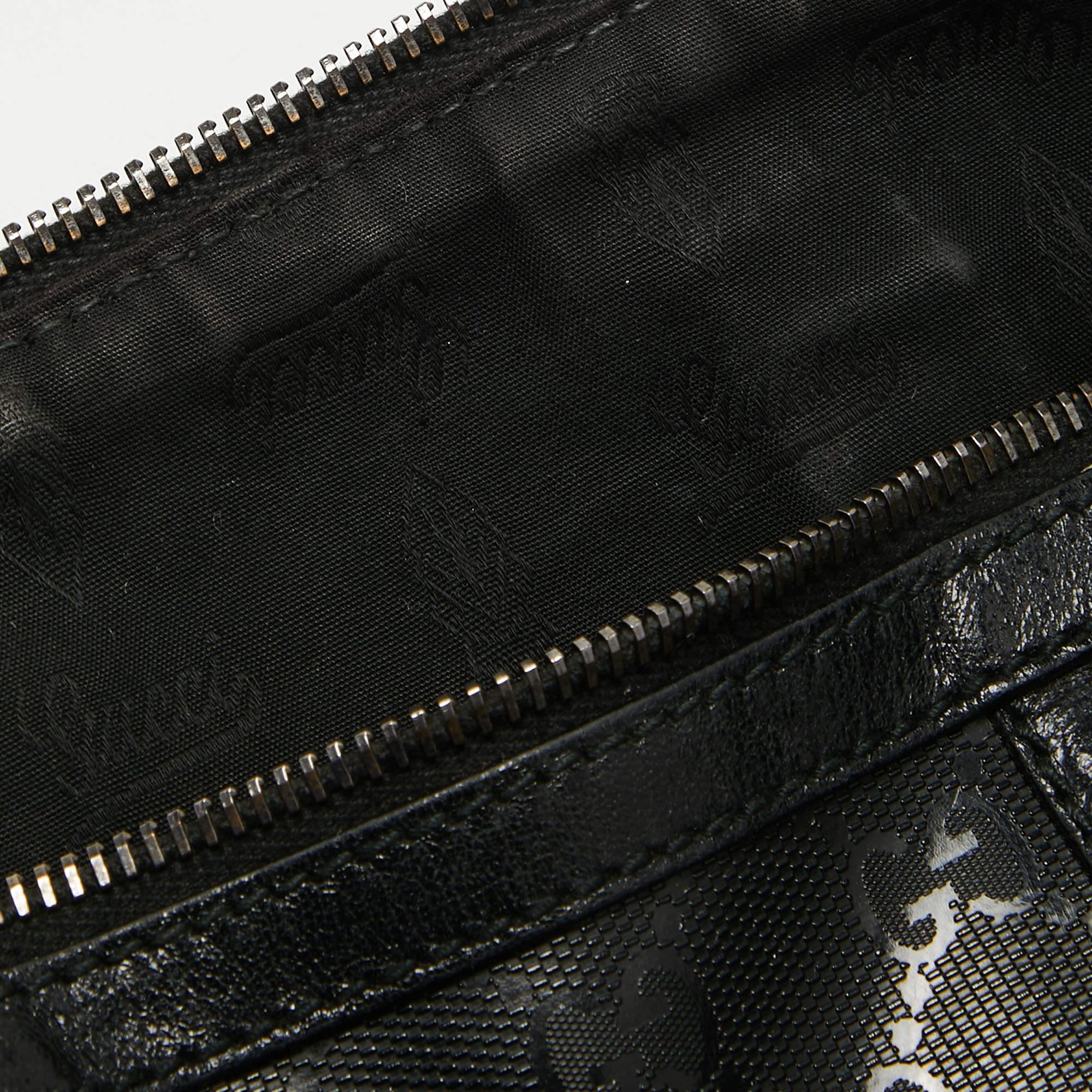 Gucci Black GG Imprime Canvas and Leather Medium Joy Boston Bag 1