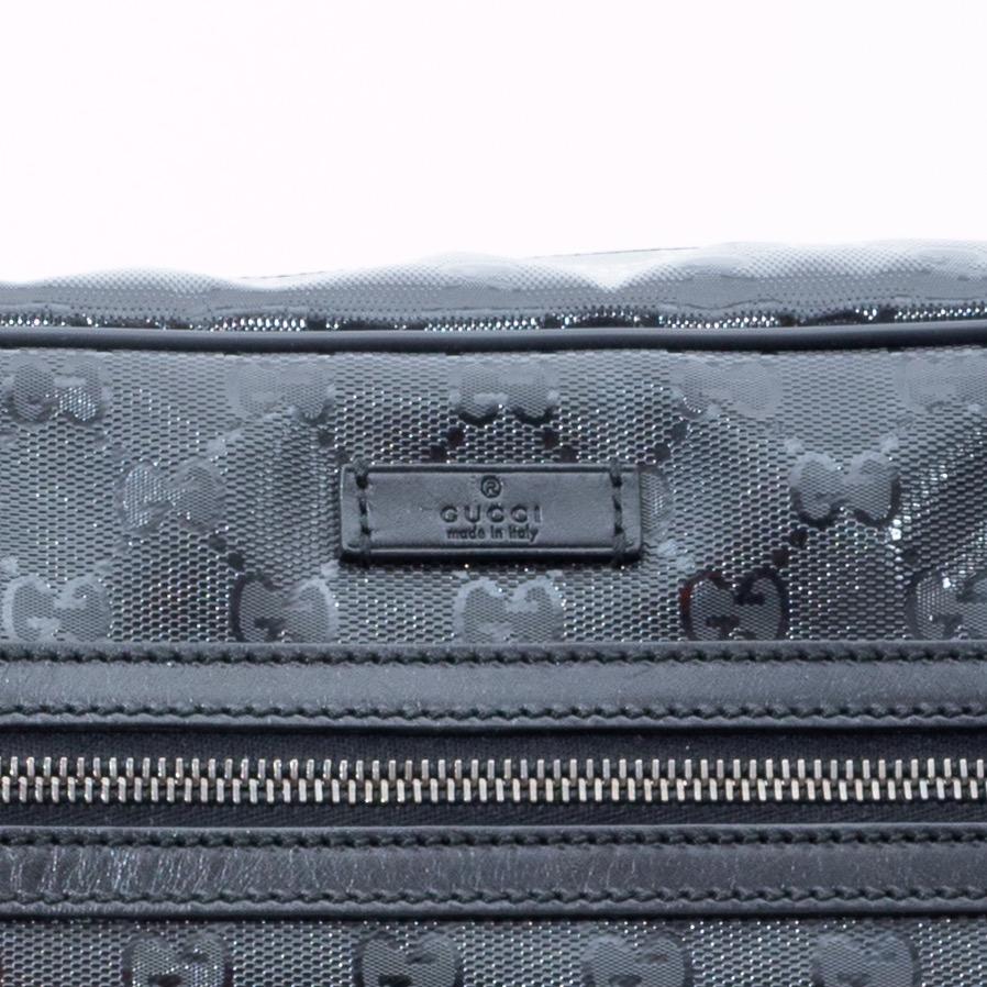 Gucci Black GG Imprime Coated Canvas Messenger Bag (211107) 1