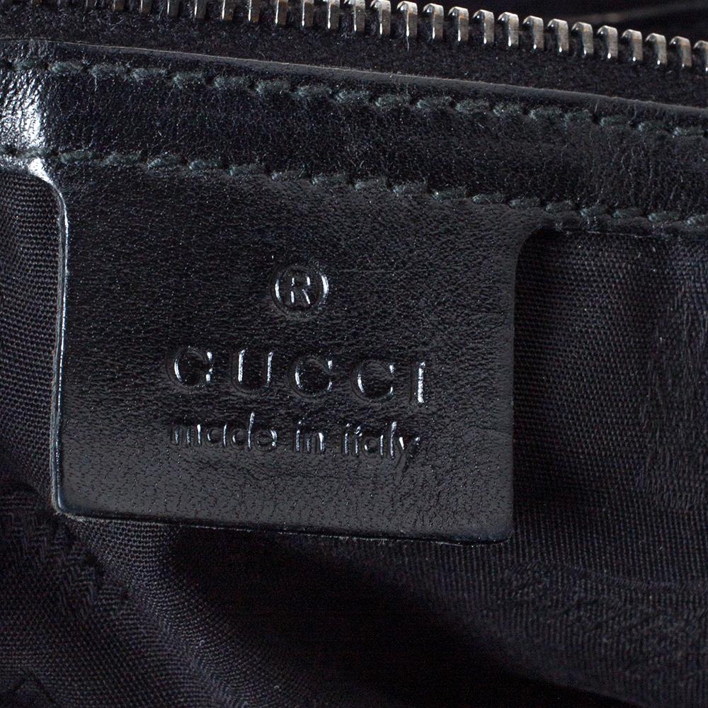 Gucci Black GG Imprime Coated Canvas Metal Stud Tote 6