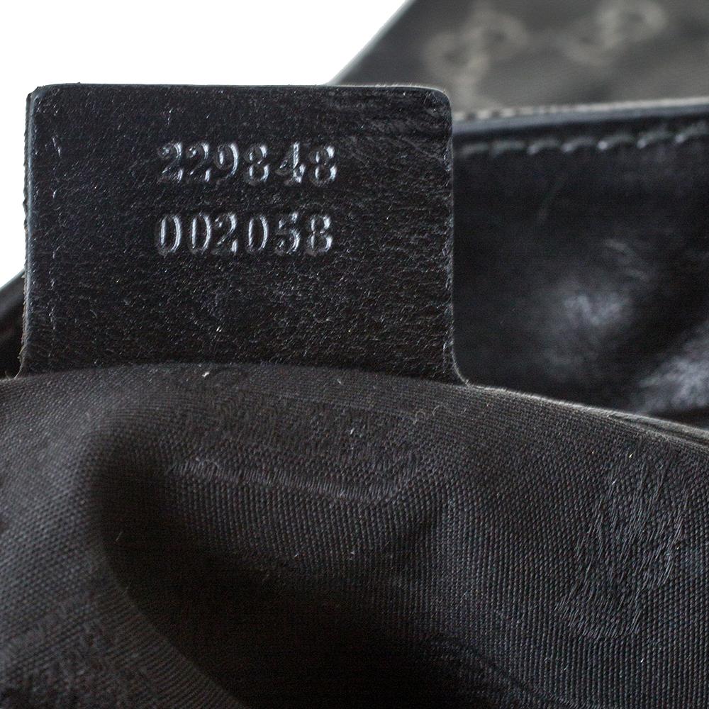 Gucci Black GG Imprime Coated Canvas Metal Stud Tote 7