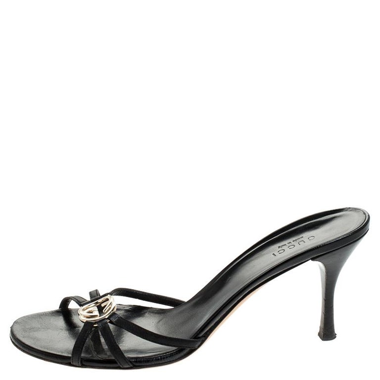 GG 105 STRAPPY SANDAL BLACK LAMBSKIN main image 1