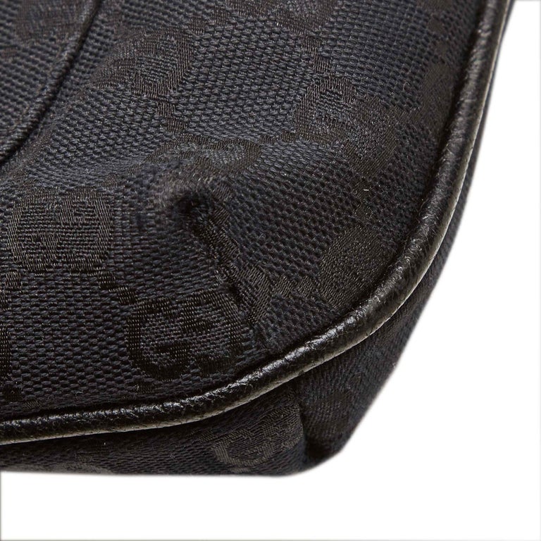 Gucci Black GG Jacquard Crossbody Bag For Sale at 1stdibs