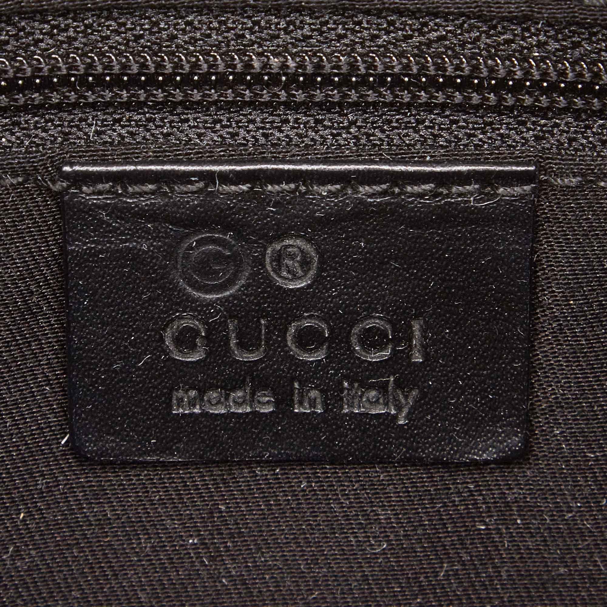 Gucci Black GG Jacquard Handbag 2