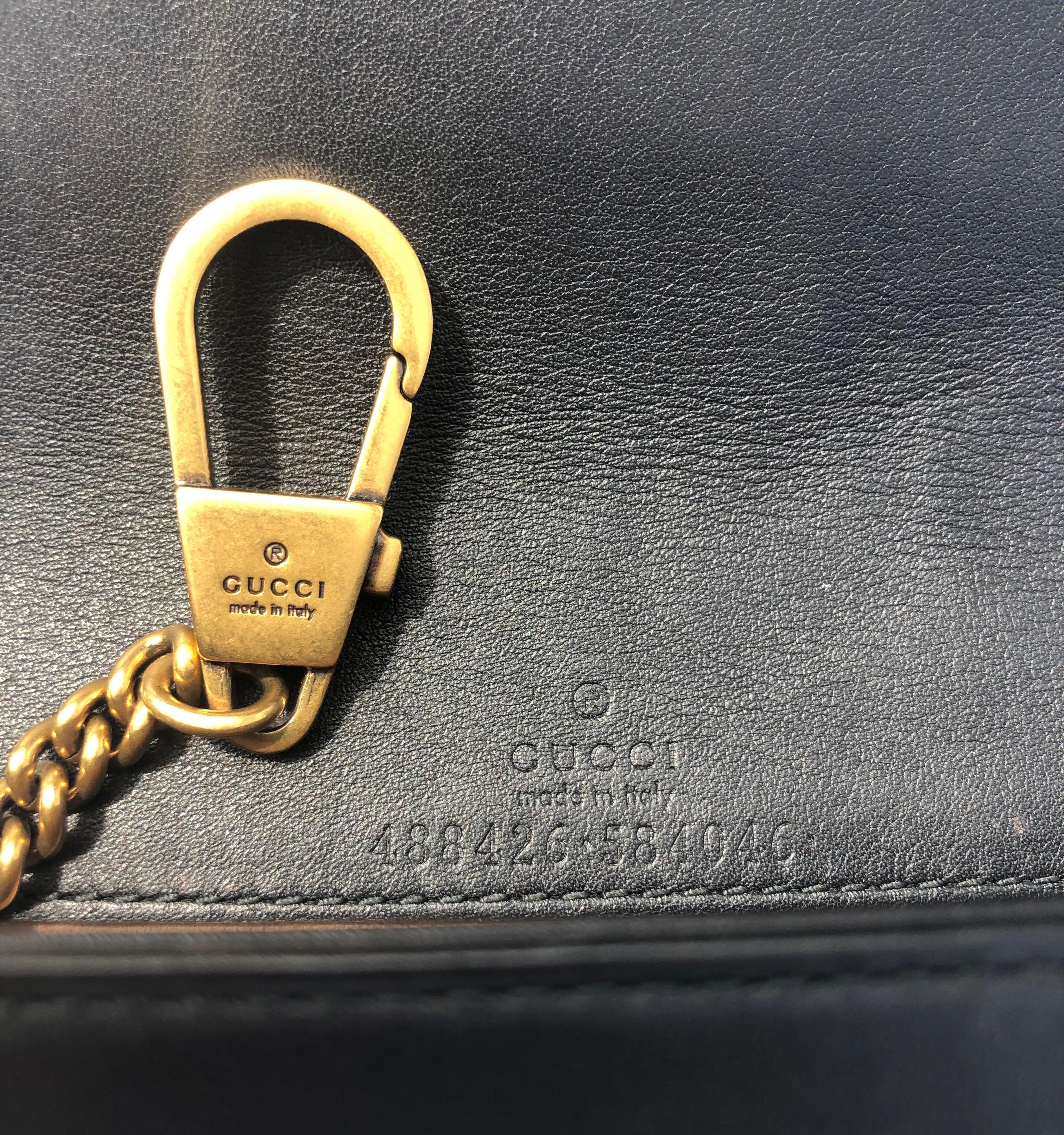 Women's or Men's Gucci Black GG Marmont Matelasse Leather Mini Bag