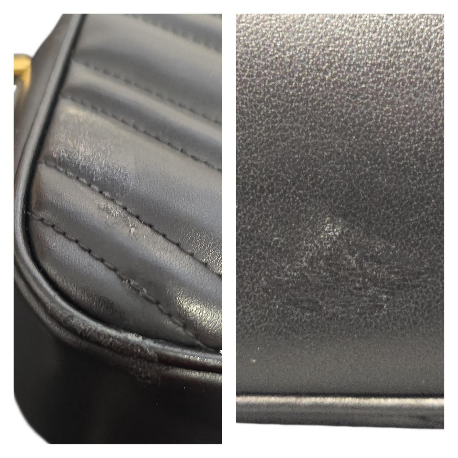 Gucci Borsa a tracolla nera con fotocamera GG Marmont Small in vendita 5