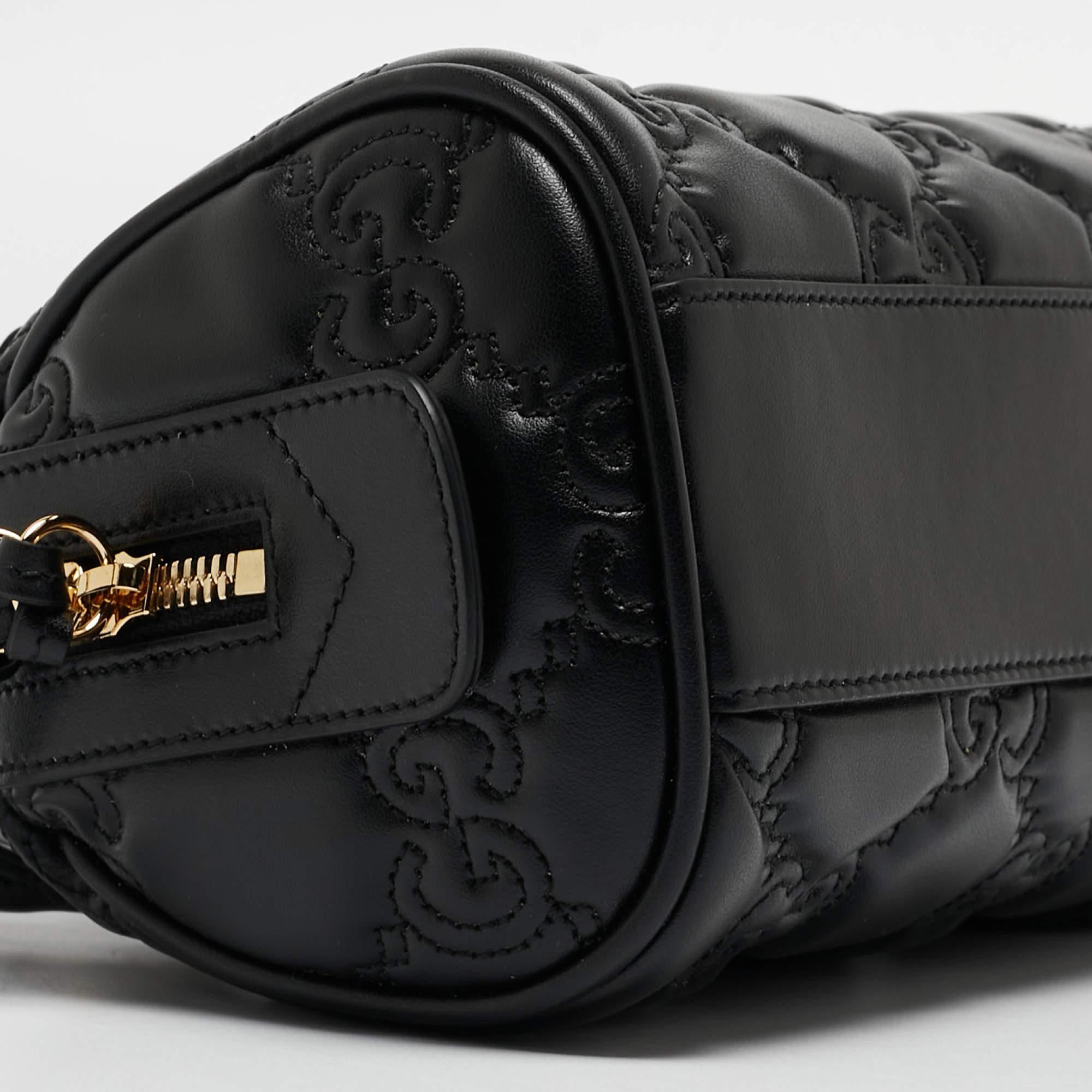 Gucci Black GG Matelassé Leather Mini Bag 7