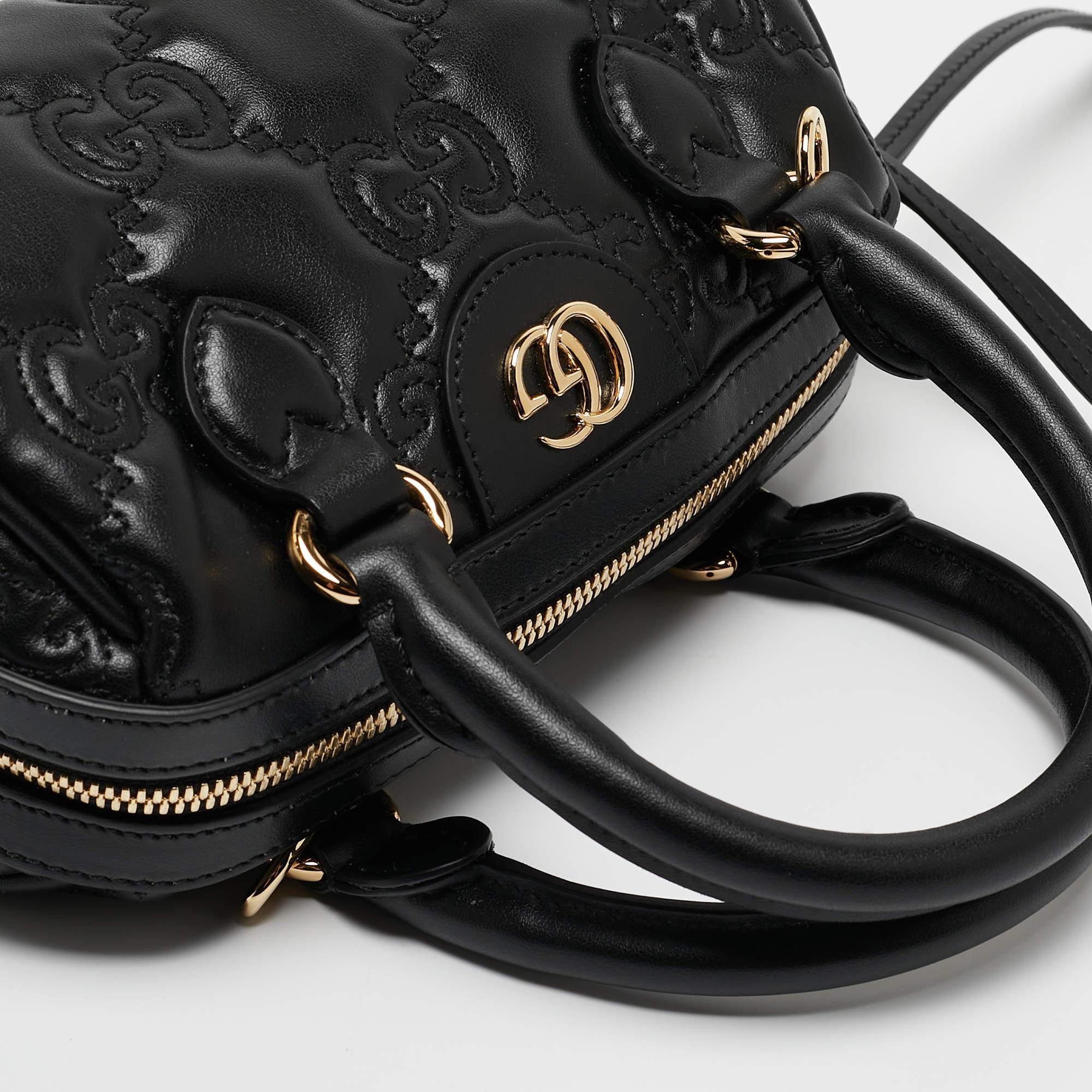 Gucci Black GG Matelassé Leather Mini Bag 8