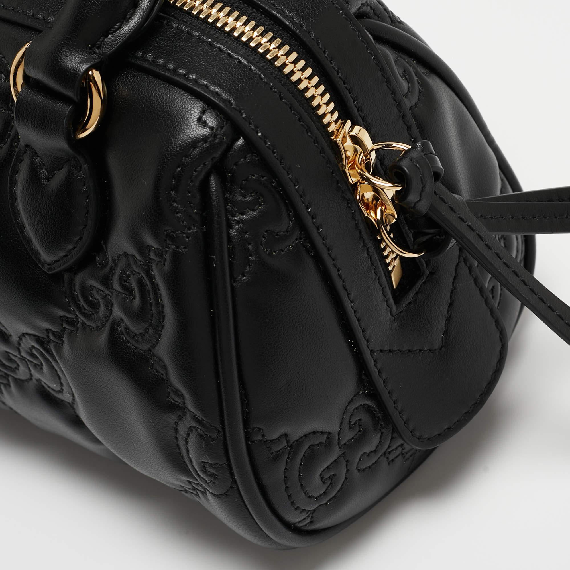 Gucci Black GG Matelassé Leather Mini Bag 9
