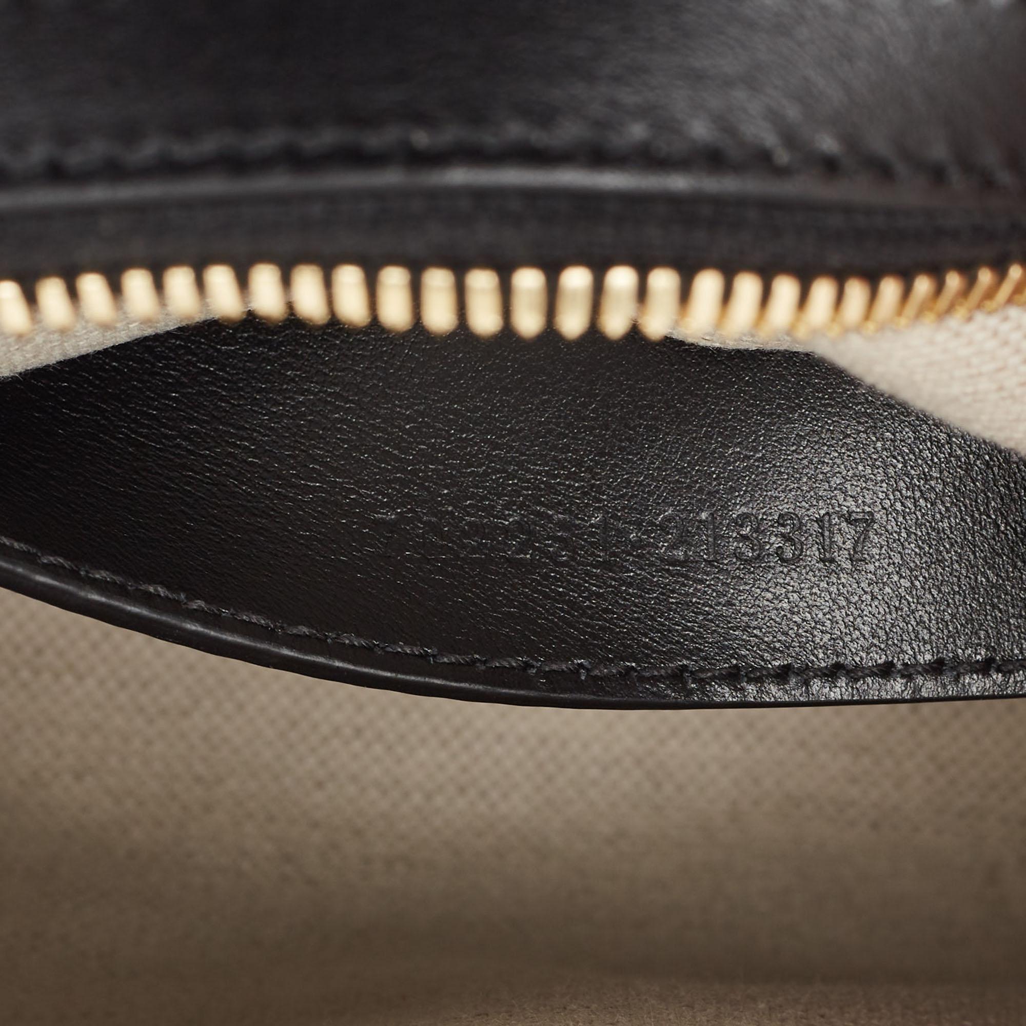 Gucci Black GG Matelasse Leather Mini Bowler Bag For Sale 1