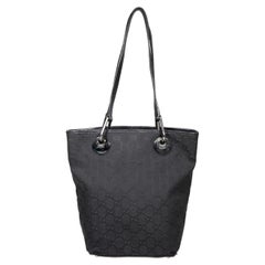 Gucci Black GG Monogram Small Eclipse Tote Bag