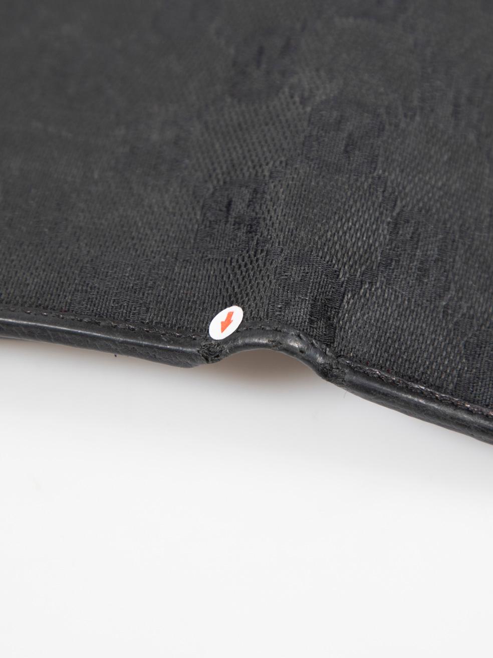 Gucci Black GG Monogram Wallet For Sale 6
