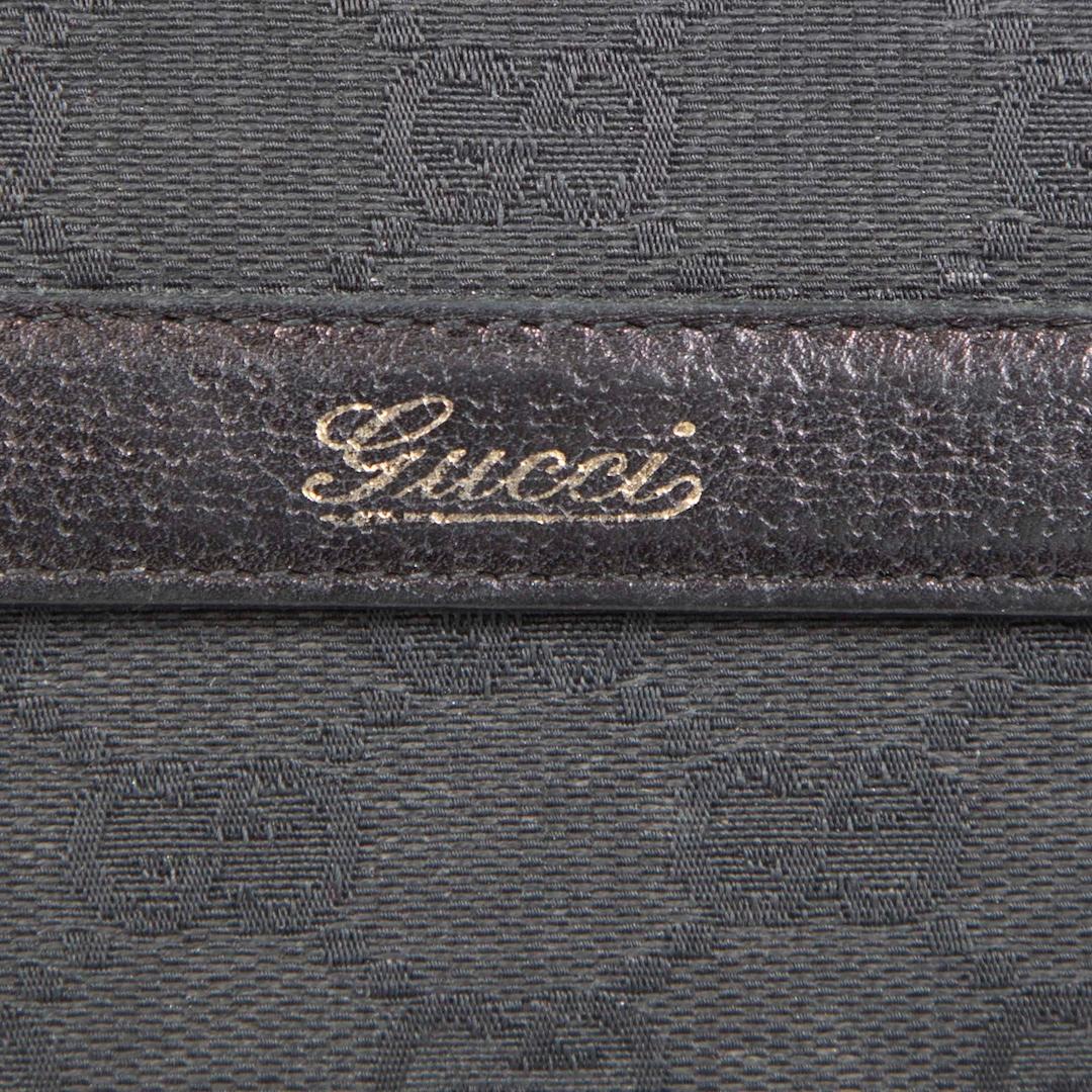 Gucci Black GG Monogram Wallet For Sale 1