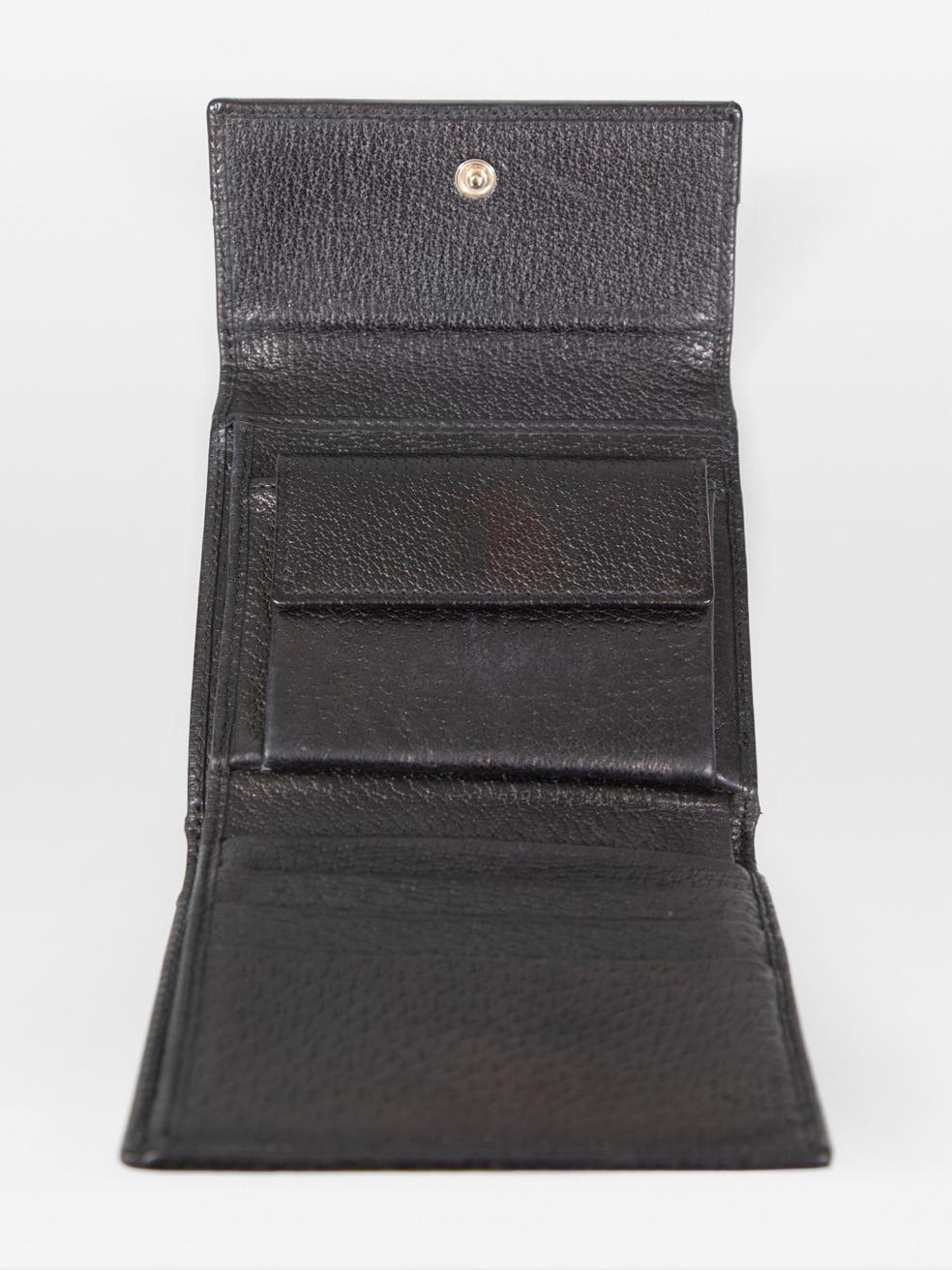 Gucci Black GG Monogram Wallet For Sale 2