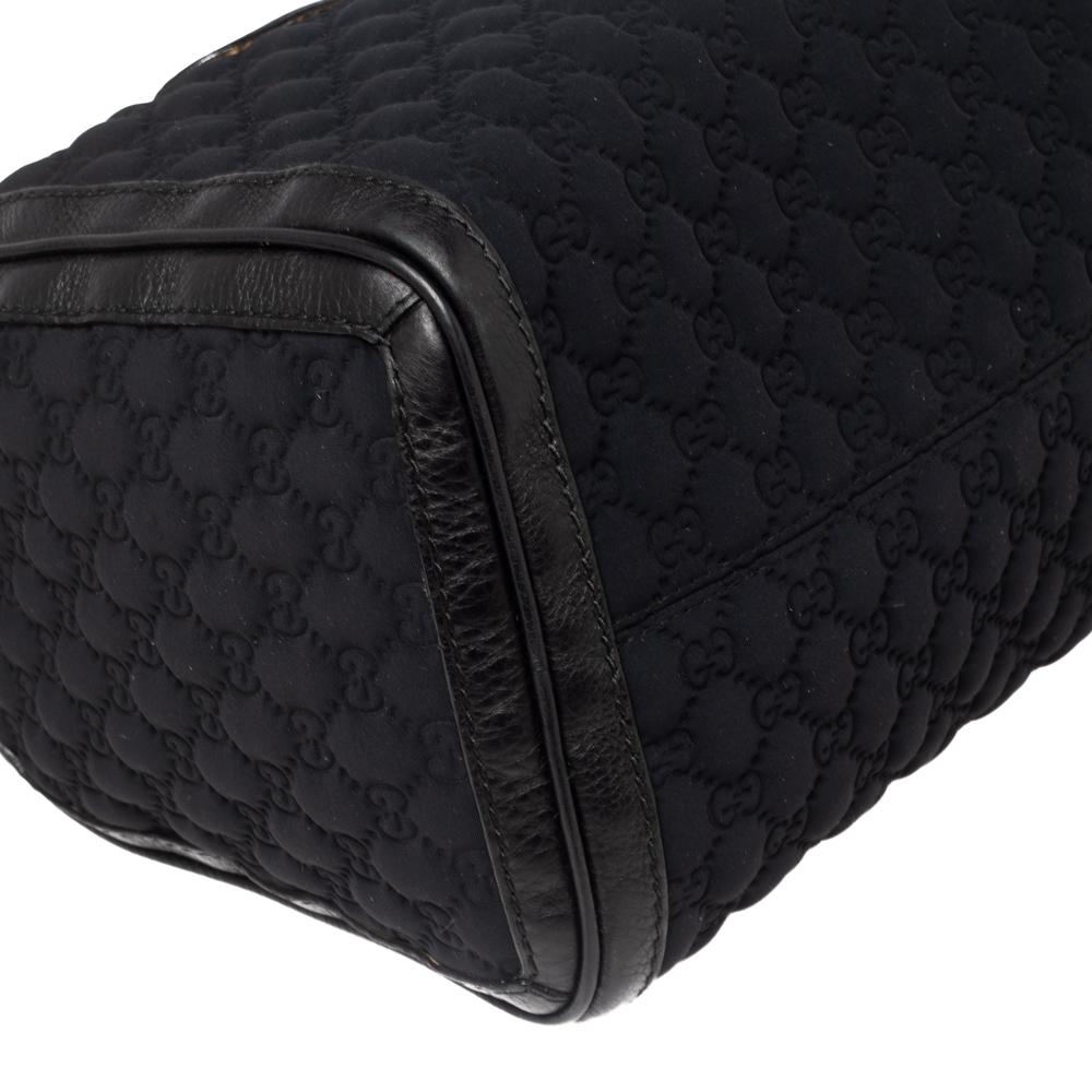 Women's Gucci Black GG Neoprene and Leather Medium Joy Boston Bag