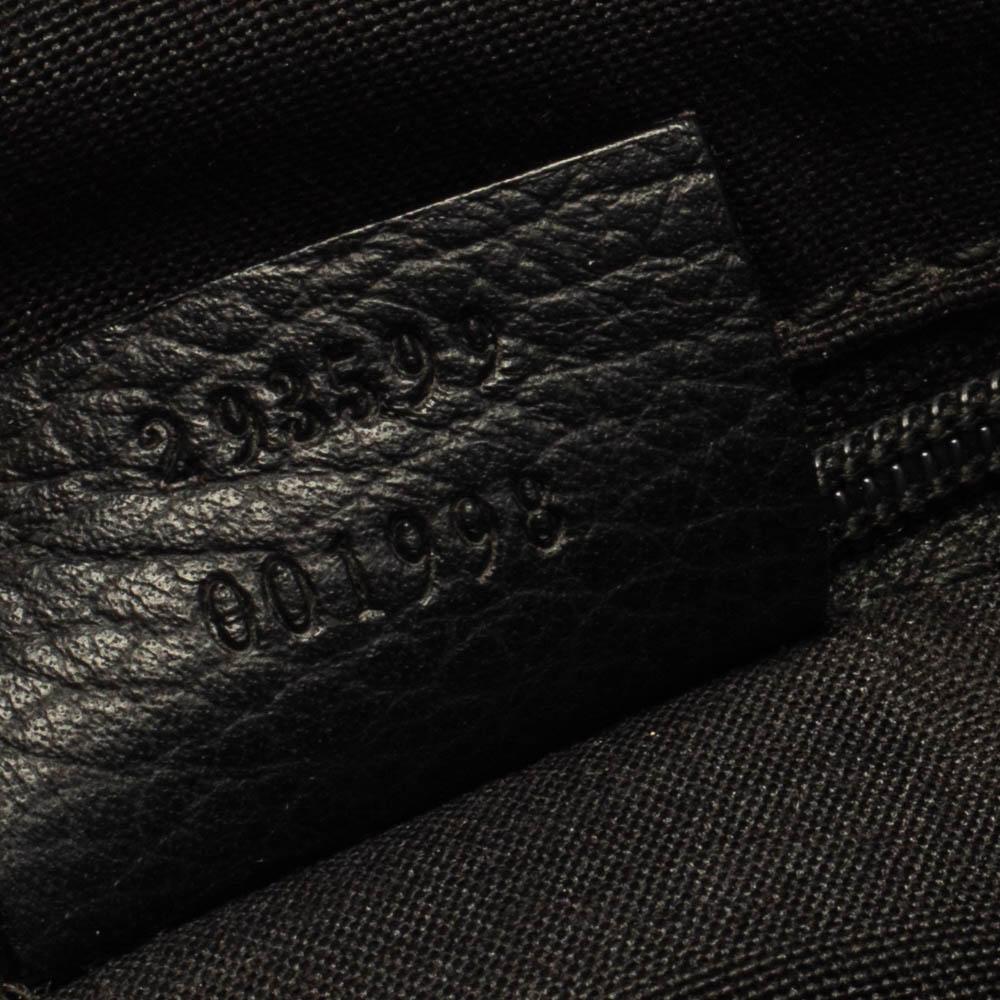 Gucci Black GG Nylon and Leather Medium Princy Tote 4