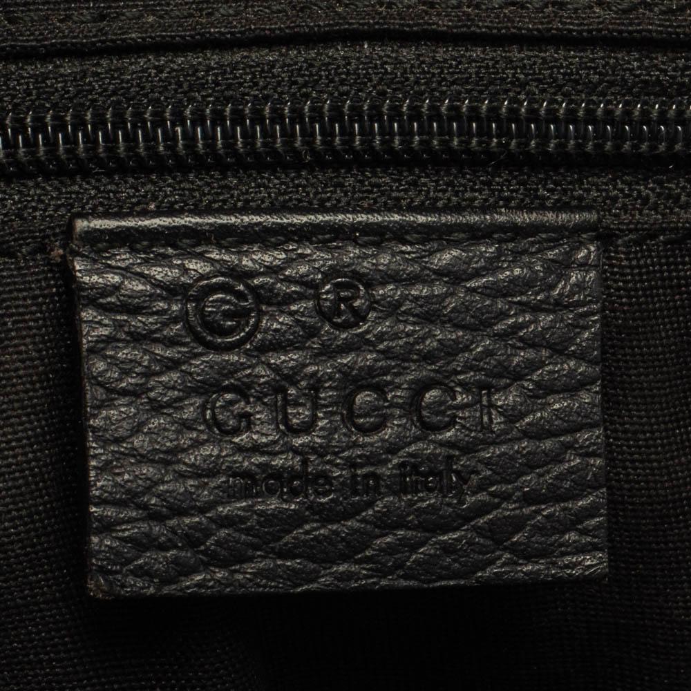 Women's Gucci Black GG Nylon and Leather Medium Princy Tote