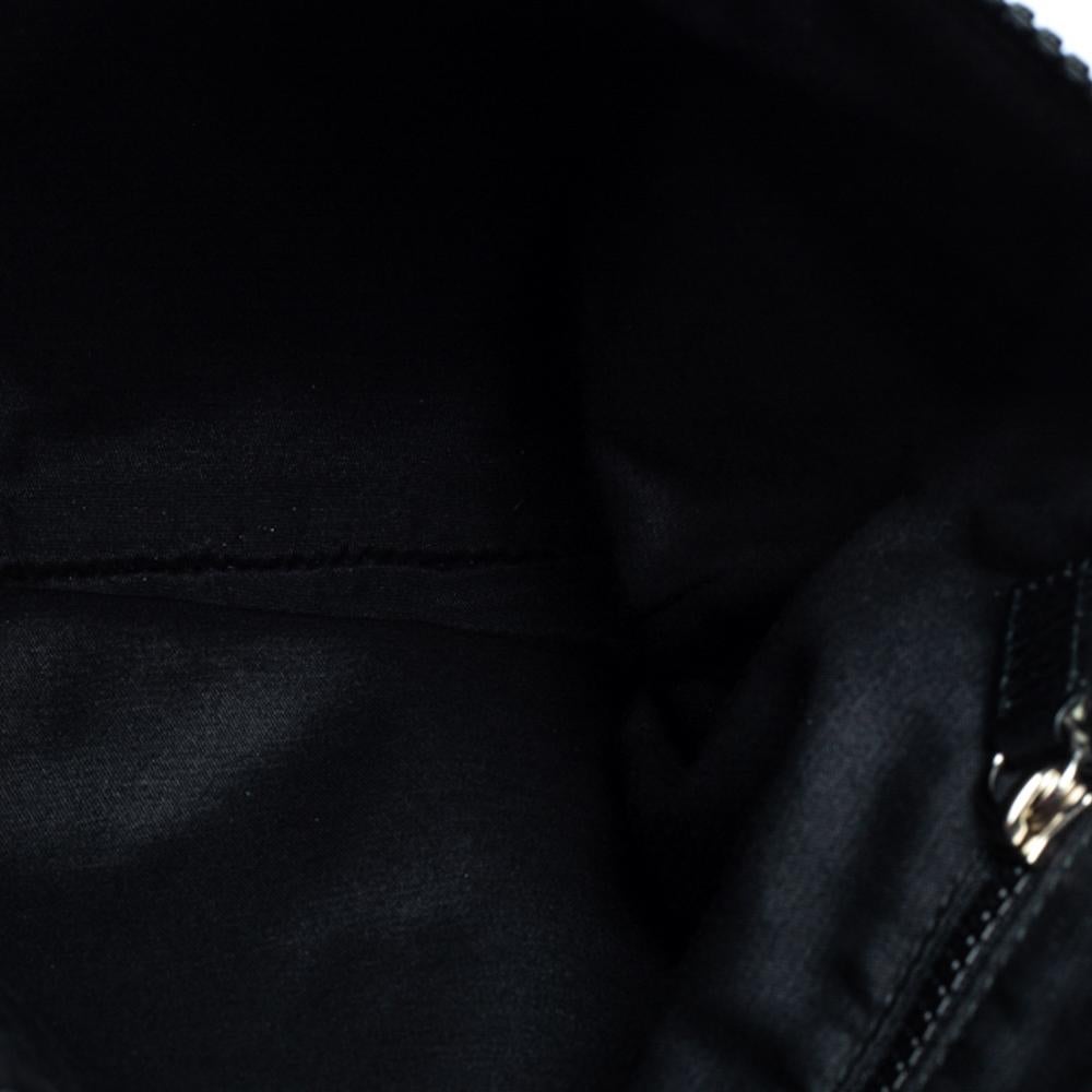 Gucci Black GG Nylon and Leather Messenger Bag 5
