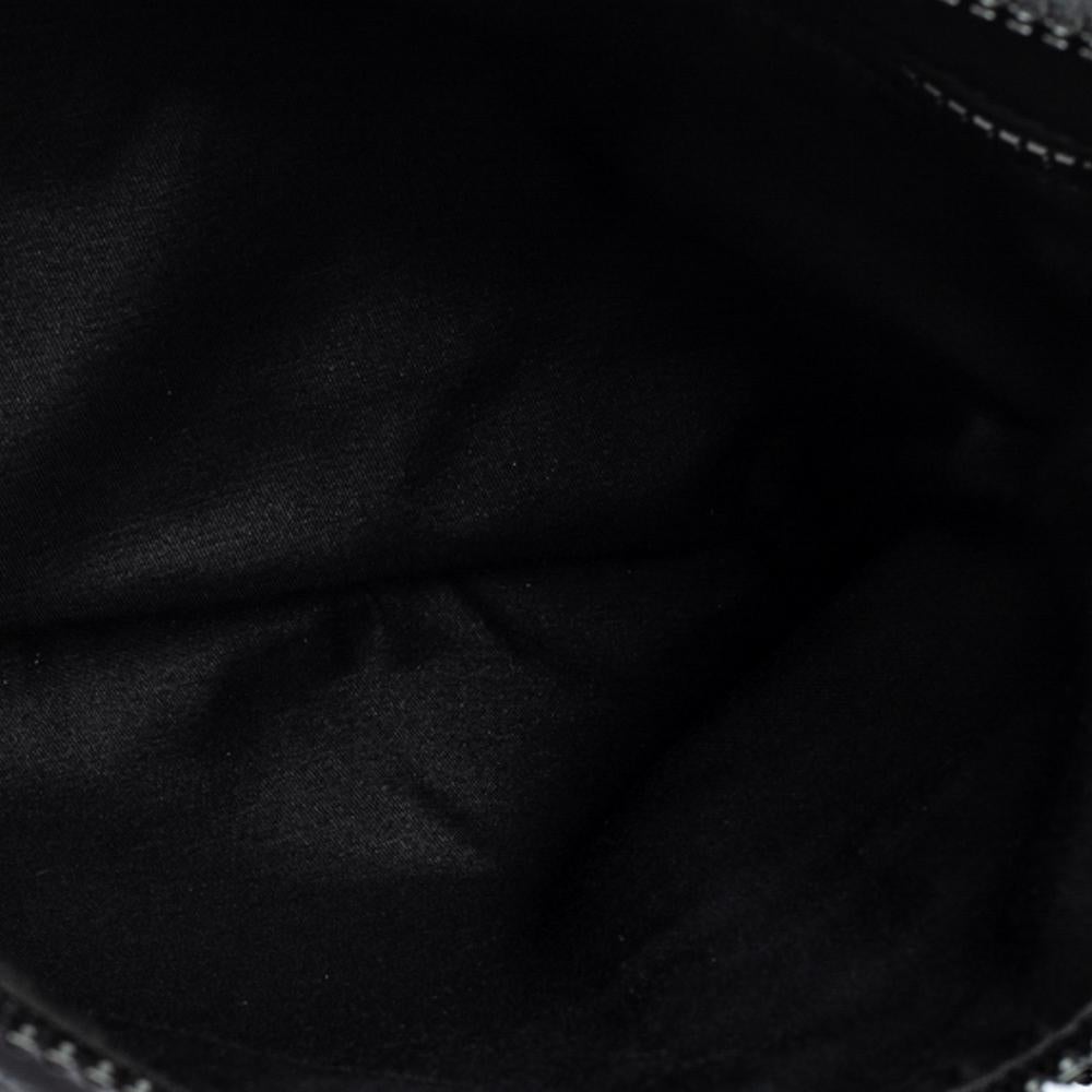 Gucci Black GG Nylon and Leather Messenger Bag 1