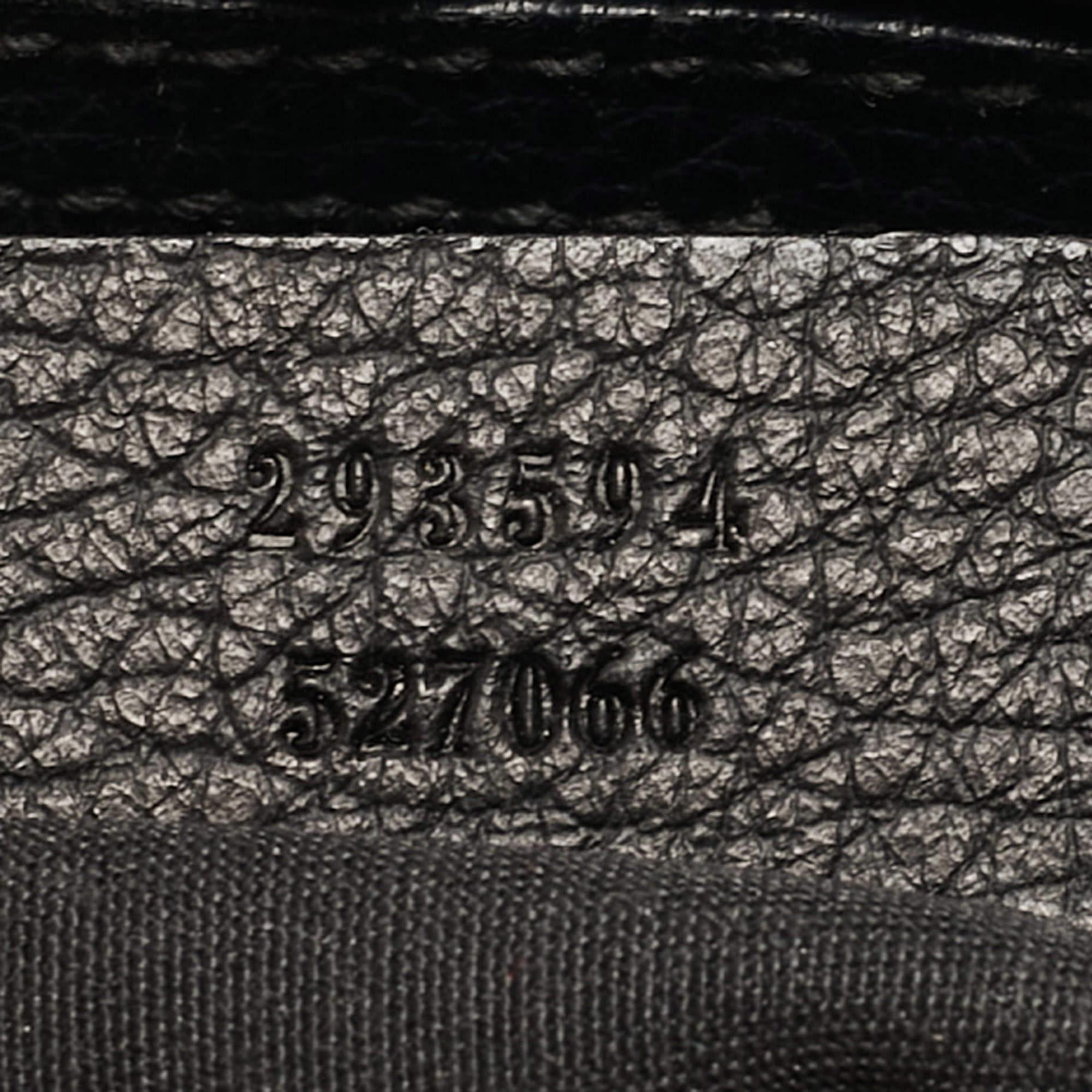 Gucci Princy Boston Tasche aus schwarzem GG Nylon und Leder in Schwarz im Angebot 3