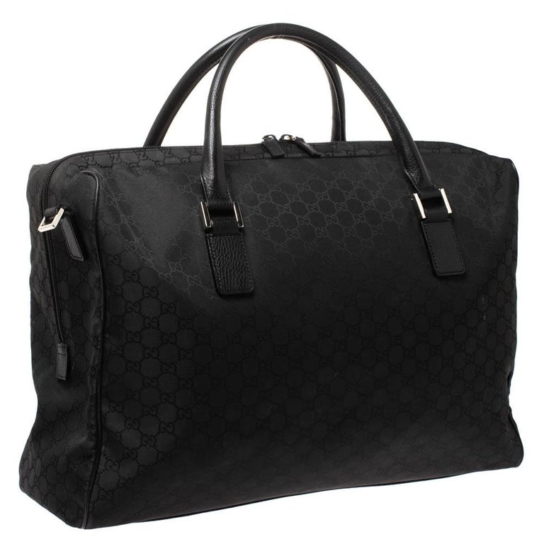 Black gucci luggage bag Clearance