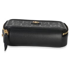 Gucci Black GG Star Embossed Calfskin Mini GG Chain Bag